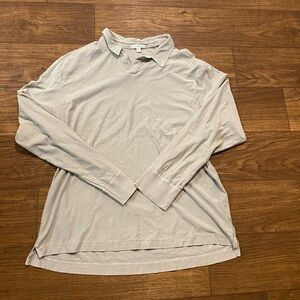 James Perse Gray Long Sleeve Tee